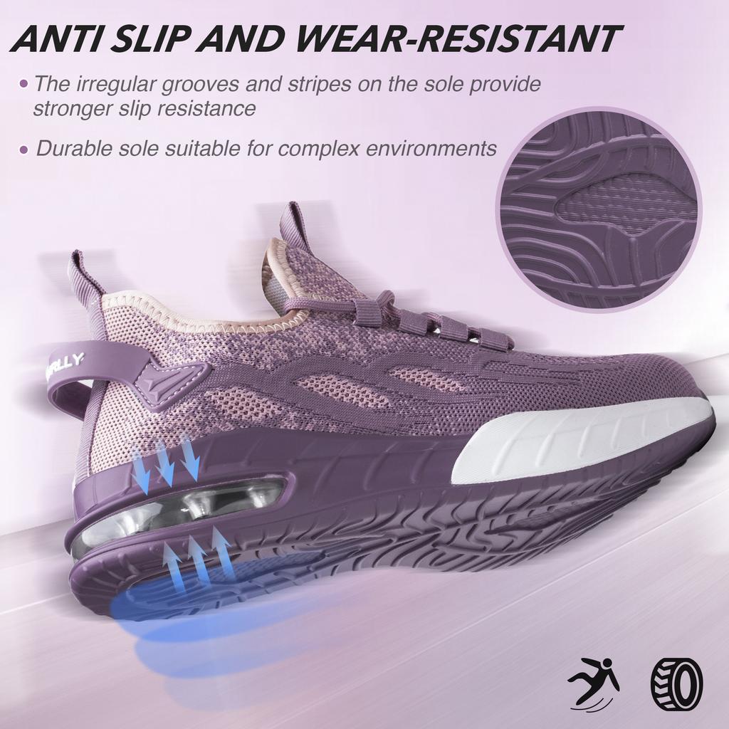 Scarpe Antinfortunistiche da Donna Stivali di Sicurezza Traspiranti Puntale in Acciaio Antiperforazione Scarpe da Lavoro Sportive Stivali di Sicurezza per l'Edilizia