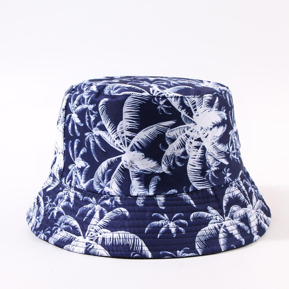 Stylish Summer Sun Hat With Coconut Tree Print For Men And Women