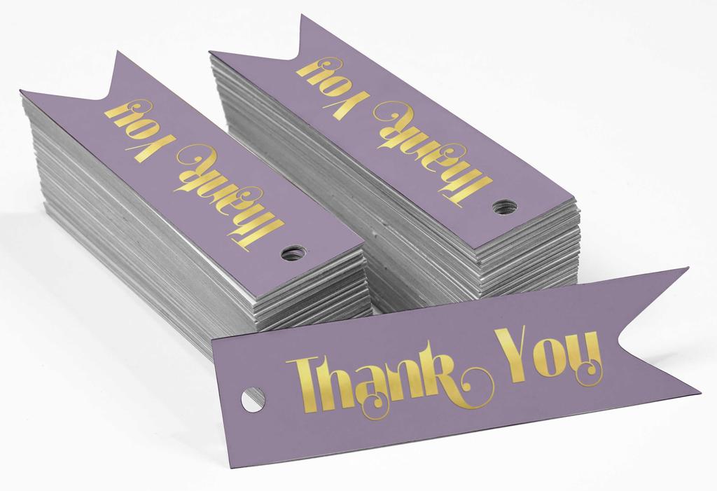 Inkdotpot Gold Foil Paper Hang Tags Thank You Bridal Shower Favor Tags 100