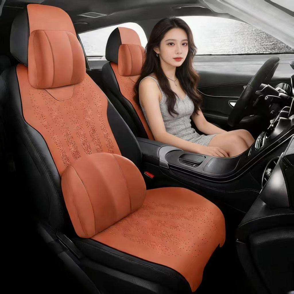 Kaiyi Xuanjie Car Seat Covers: Suede Saddle Pad, Four-Season Tech Fabric Half Cover
