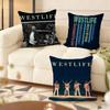 Cool W-Westlife Cushion Cover Soft Short Plush Pillow Cover Smooth Cozy Texture Aesthetic Cushion Case Home Decor