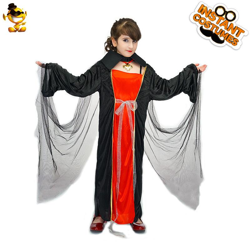 Halloween petite fille enfants château vampire princesse cosplay fête costume cosplay