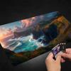 Türkis-Ozean-Design Das Magische Party-Spielmatte Strapazierfähiger Gummi für MTG&TCG Spiele 35X60cm Mauspads Büros Schreibtischmatten mousepads