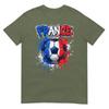 France Football Soccer Player Flag Graffiti Fathers Day Tshirt