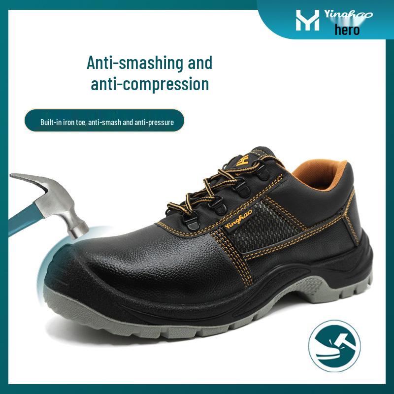 Yinghao Men's Safety Shoes: Durable, Anti-Smash, Anti-Puncture, Wear-Resistant Footwear for Construction Workers