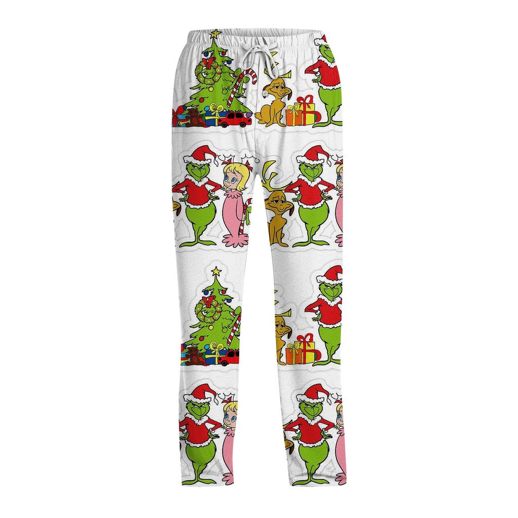 Men's Allover Printed Home Pants Sleeping Pajama Pants Long Pants Pajama Pants Yoga Pants