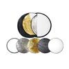 5 in 1 Light Reflectors with Soft Silver Gold White and Black Round Collapsible Multi Portable Reflector for