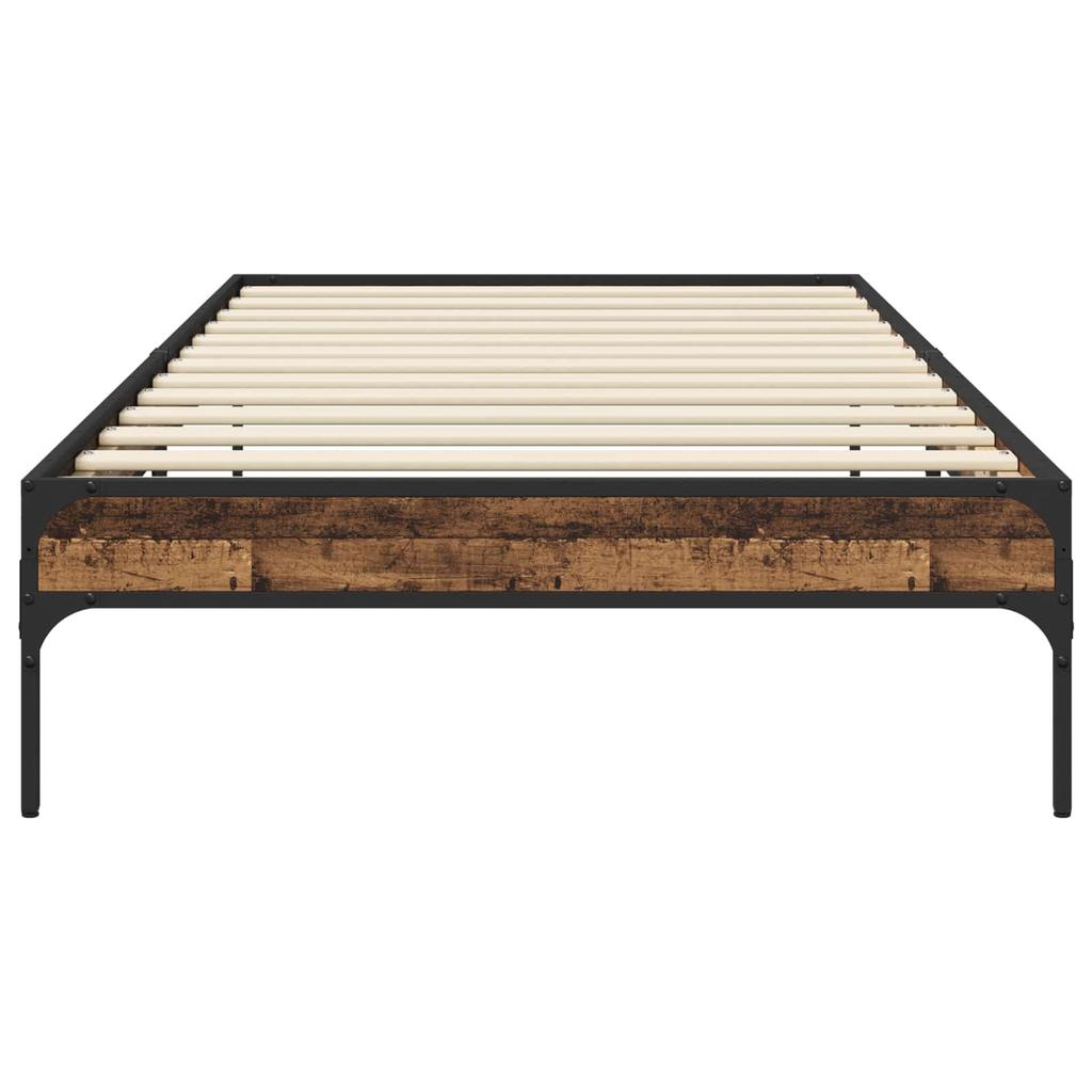 Bed Frame Reclaimed Wood 80 x 200 cm Engineered Wood