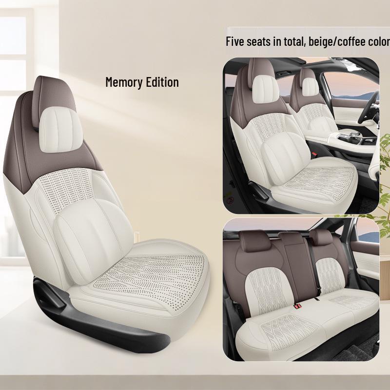 Perforerade Sadelöverdrag i Mocka för 4:e Generationens Changan Eado