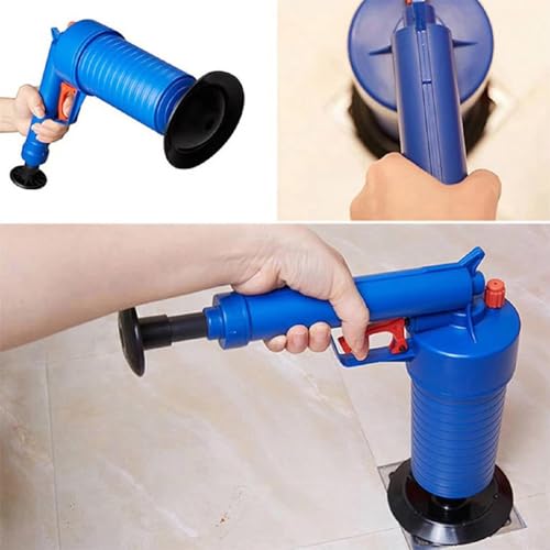 zmart High-Pressure Air Pump with Rubber Cup for Sink Pipe Clog Removal in Toilets, Bathrooms, Kitchens, and Lavatory