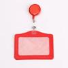 Women Men Student Retractable Badge Reel ID Card Holder Cover Case Nurse Badge Lanyards Fashion PU Leather Card Holders Set