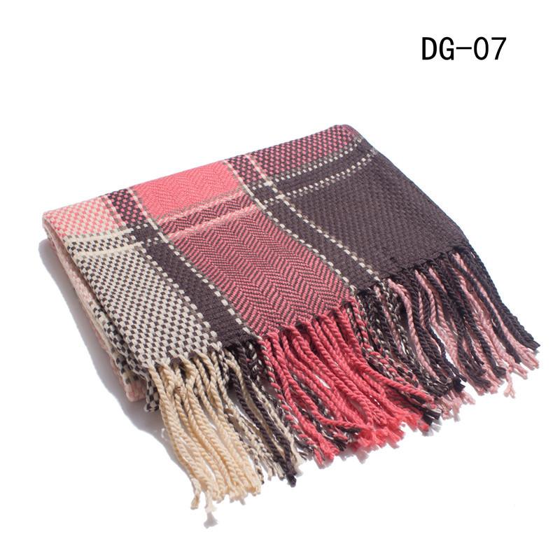 Autumn and winter new college style boys and girls couple plaid scarf air conditioner shawl Tonglu