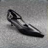 Fashion Pointed Toe Women Mid Heels Shoes Designer Shallow Elegant Heeled Sandals 2025 Trend Pumps Party Shoes Dress Mujer Zapatillas