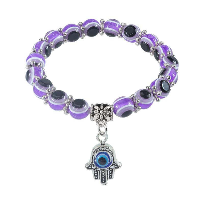 Evil Eye Crystal Beaded Adjustable Bracelet for Boys & Girls