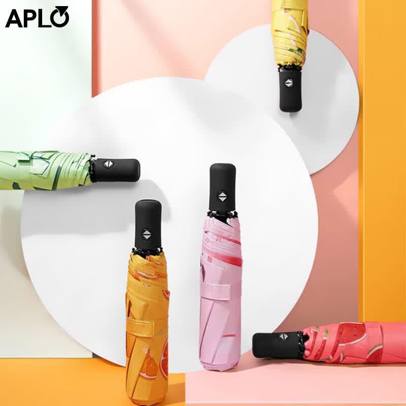APLO Automatic Triple-Fold Fruit Pattern Sun/Rain Umbrella