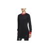 Casual Pullover Round Neck Long Sleeve Dress Women Dress Black DA1535-010