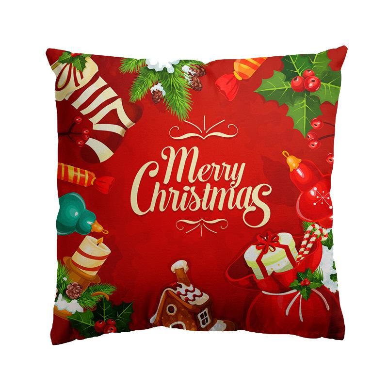 New Christmas Pillowcase Home Sofa Pillow Holiday Cushion Cover Pillow