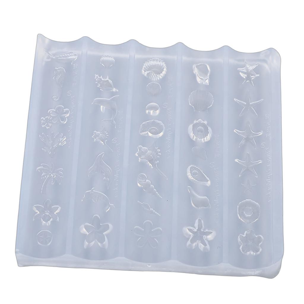 Silicone 3D Nail Mold Reusable Clear Flexible Nail Art Carving Template for Resin   Crafts