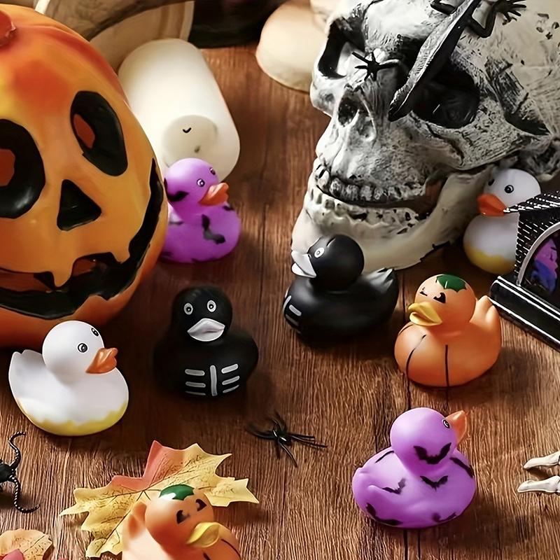 5Pcs Halloween Rubber Ducks In Bulk Duckies Car Decoration For Trick Or Treat Halloween Goodie Bag Filler Party Gifts Toys