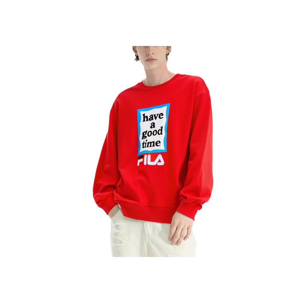 New FILA x Have A Good Time Have A Good Time Collection Sweatshirt Unisex Passion Red F11U149204F-RD