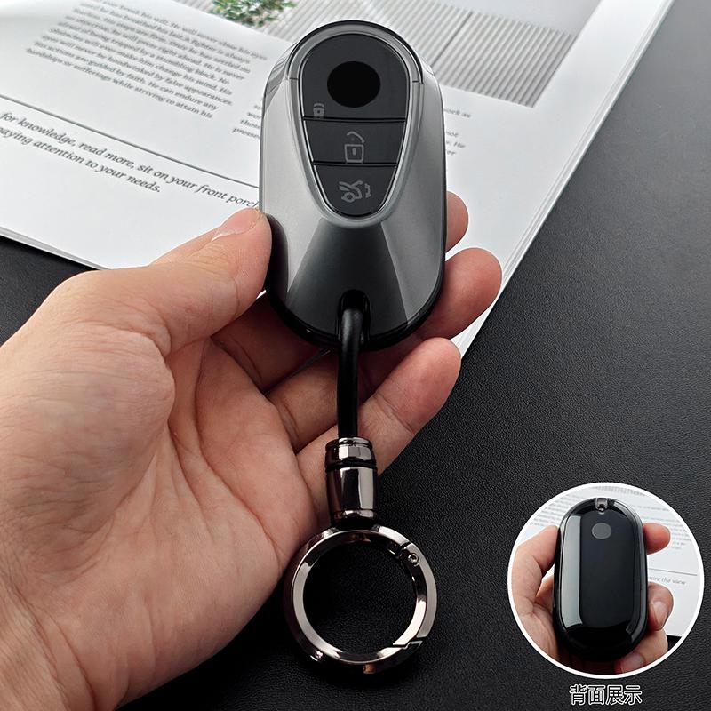 Transparent Black TPU for Mercedes Benz C E S CLE GLC EQE EQS Class W206 W214 W223 C236 X254 V297 X294 Car Key Cover Fob Holder