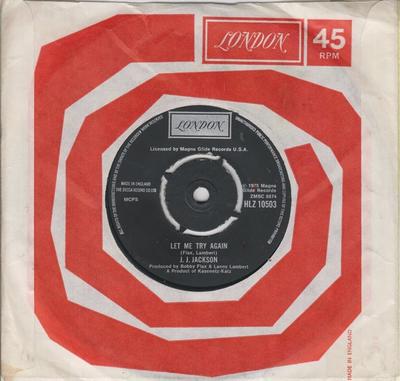 7inch Record J.J. JACKSON / J.J. JACKSON'S FUNKY - Let Me Try Again HLZ10503 London Records 1975 UK Soul/Funk Used