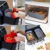 Replacement Baking Tray Air Fryer Silicone Liners Square Food Safe Non Stick Air Fryer Oven Basket Reusable Baking Tray