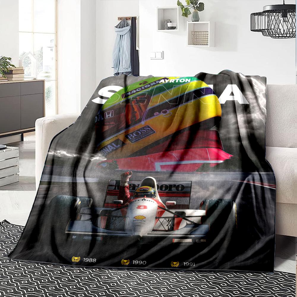 Ayrton Senna Decke, Hohe Qualität, Bequem für alle Jahreszeiten, Heimdekoration, Wärme und Komfort