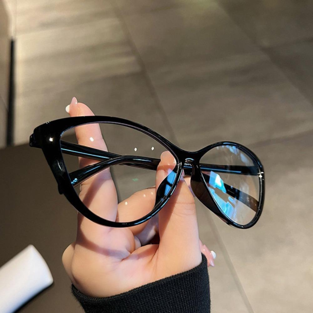 Cat Eye Frame Computer Eyeglasses Large Frame Finished Myopia Glasses Business