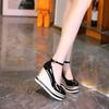 Fashion Espadrille Wedge Heel Shoes Women Pumps Pointed Toe Platform Shoes High Heels for Work Party Wedding Shoes