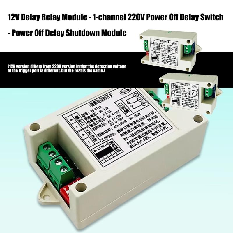 Programmable Time Delay Relays Module Highly Durability Construction Easy Installation for Electrical Device Protections