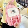 Four-Piece Backpack Set Schoolbag for Primary and Middle School Students Women's Large Capacity Backpack