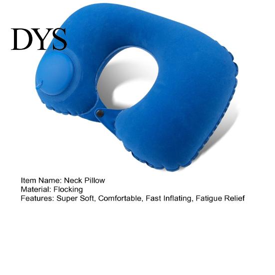Inflatable U-shaped Pillow Neck Waterproof Built-in Pump Fatigue Relief Outdoor Traveling Car Airplane for Daily Use U Shaped Travel