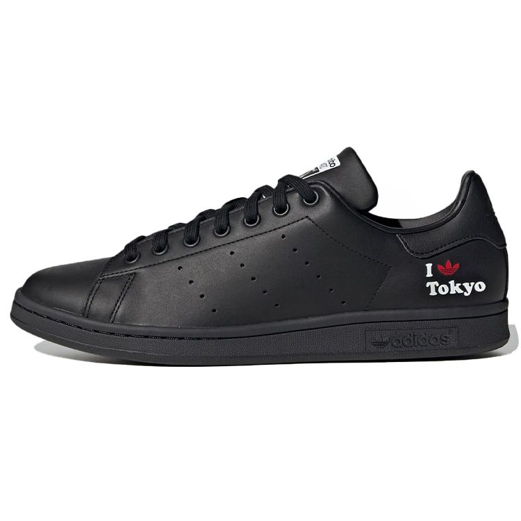 Adidas Originals Stan Smith Classic Retro Casual Slip Resistant Durable Low Top Sneakers Unisex Sneakers Black Red White H67742