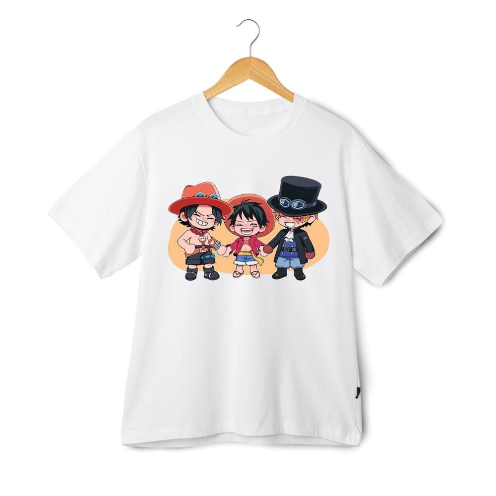 

One Piece T-Shirt – Ace Luffy Sabo Chibi Brothers Anime Tee Cute Gift for Fans 3XL