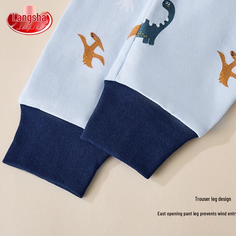LANGSHA Boys' Pure Cotton Thermal Underwear Set