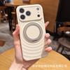 Applicable To iPhone11PROMAX Ripple Liquid Silicone Mobile Phone Case Apple 11 Rotating Magnetic Bracket Protective Case