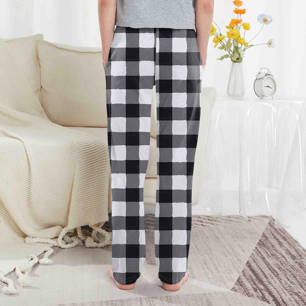 Dětské bavlněné pyžamové kalhoty s kapsami