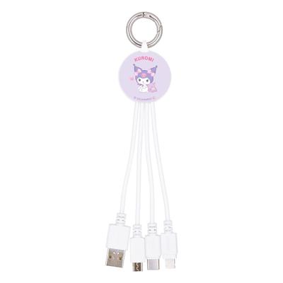 Gourmandies Sanrio Karakterleri Çoklu Şarj Kablosu Kuromi SANG-297KU