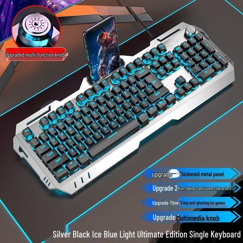 Wired Mechanical Keyboard, Headset & Mouse Set for Gaming and Office Use