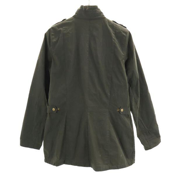 Barbour Lightweight 4oz WAX Waxed Jacket USA 4 Green System Work Women Used