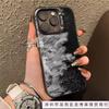Black wave colored silver case for Apple 16/15/14 Pro mobile phone case 15promax13/12/11X new