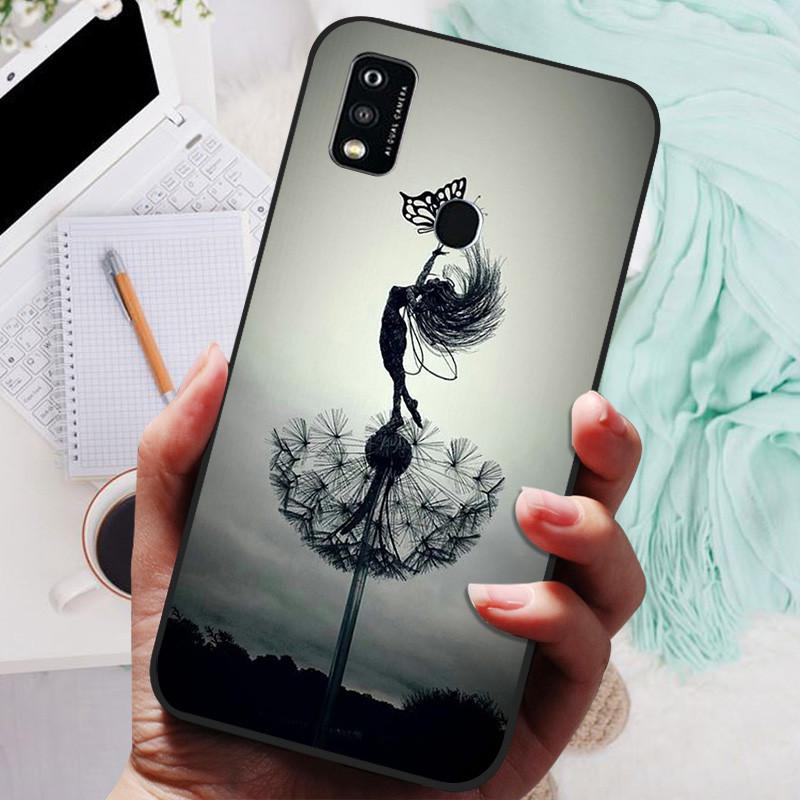Für ZTE Blade A51 Hülle A71 Schwarze Abdeckung Löwe Wolf Silikon Weiche Rückseitenhüllen Für ZTE Blade A71 A7030 A 71 A 51 Schutzhülle