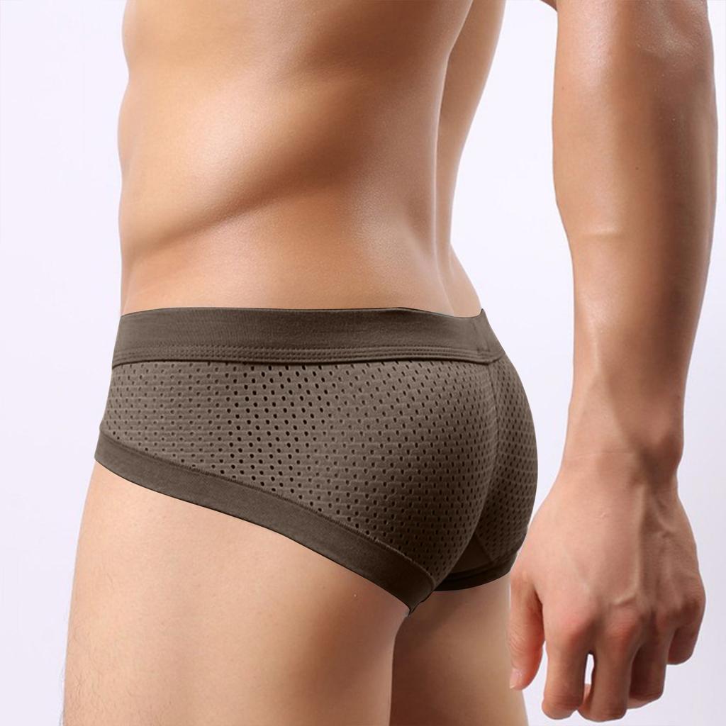 Men's Underwear,briefs, Men's U-shaped Bags, Anti-clogging, Low Waist, Solid Color
