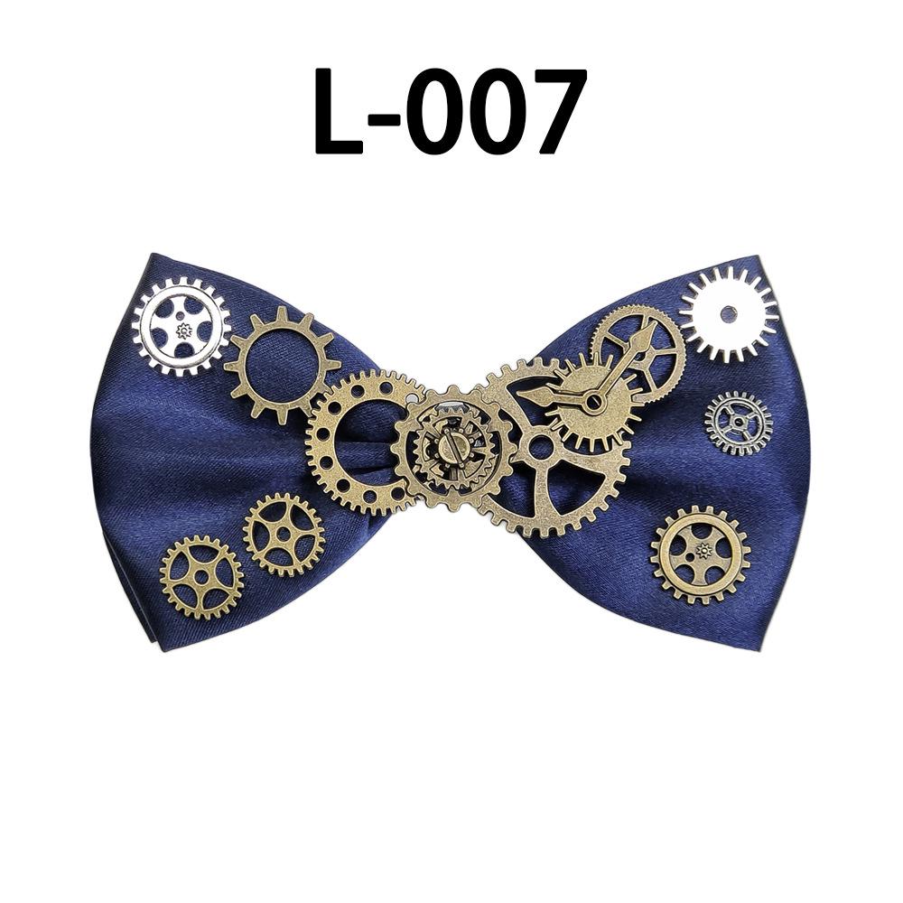 Steampunk Gear Bow Tie: Men s, Children s Butterfly and Floral Styles синий