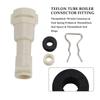 HermoBlock Einlassverbinder & Dichtung & Abstandshalter & Gabel D8mm Set für Wasserheizelement passend für Philips Kaffeemaschine 422224777123