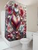 Luxurious 3D Floral Heart Shower Curtain - Waterproof, Mildew-Resistant, Machine Washable For Elegant Bathroom Decor