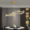 Nordic Creative Butterfly Ring LED Pendant Dimmable Dining Room Children's Bedroom Modern Home Decoration Lighting Fixtures