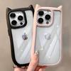 Adorable Cat Ears iPhone 15/16 Pro Max Transparent Acrylic Case