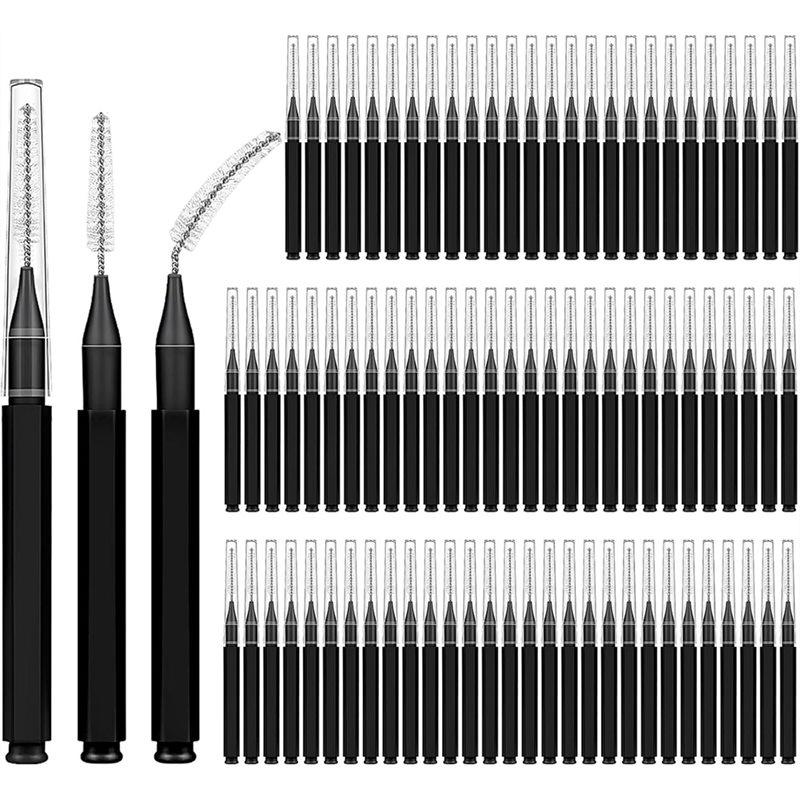 

A65T- Brushes Cleaner Teeth With Soft Spiral Brush Head, 150 Pack Interdental Brushes For Braces, Plastic Design чёрный